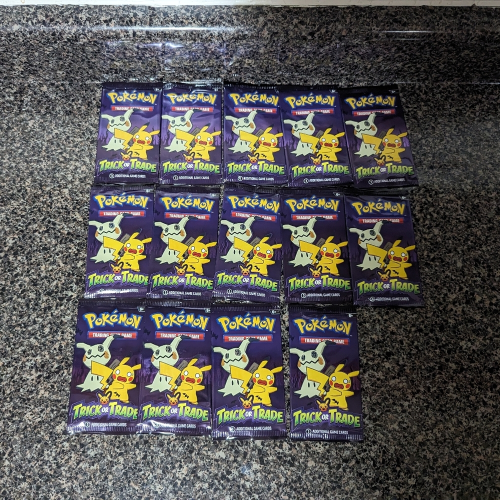 Pokémon 2023 Trick or Trade BOOster Packs X 14